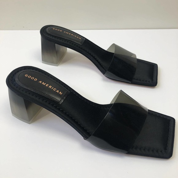 Good American Block Heel Slide Sandals Women's Size 8 - Picture 12 of 12